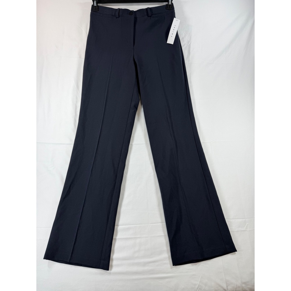 Tribal Navy Blue Straight Leg Dress Pants Trousers Officr Carrer Size 4 NEW